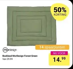 Van Asten BabySuperstore Boxkleed MorDesign Forest Green aanbieding