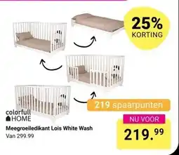 Van Asten BabySuperstore Meegroeiledikant Lois White Wash aanbieding