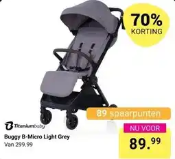 Van Asten BabySuperstore Buggy B-Micro Light Grey aanbieding