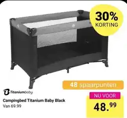 Van Asten BabySuperstore Campingbed Titanium Baby Black aanbieding