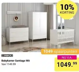 Van Asten BabySuperstore Babykamer Santiago Wit aanbieding