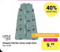 Van Asten BabySuperstore Slaapzak Little Boo Jersey Jungle Green aanbieding