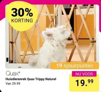 Van Asten BabySuperstore Huisdierenrek Quax Trippy Naturel aanbieding