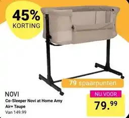 Van Asten BabySuperstore Co-Sleeper Novi at Home Amy Air+ Taupe aanbieding