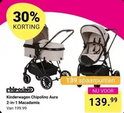 Van Asten BabySuperstore Kinderwagen Chipolino Aura 2-in-1 Macadamia aanbieding