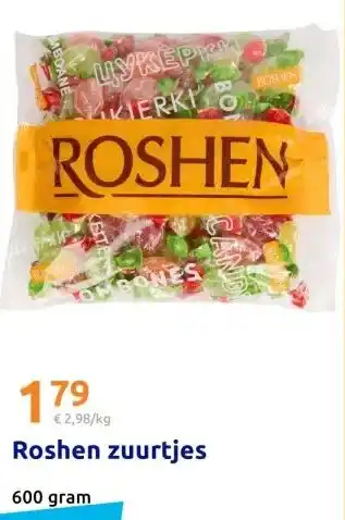 Action Roshen zuurtjes aanbieding