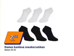 Action Dames bamboe sneakersokken aanbieding