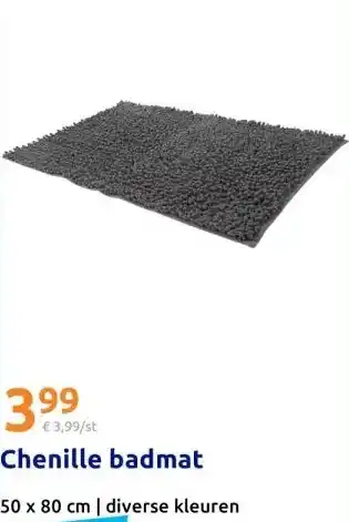 Action Chenille badmat aanbieding