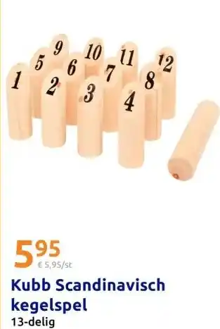 Action Kubb Scandinavisch kegelspel aanbieding