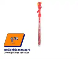 Action Bellenblaaszwaard aanbieding