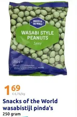 Action Snacks of the World wasabistijl pinda's aanbieding