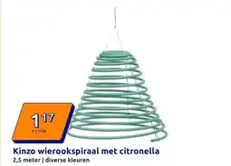 Action Kinzo wierookspiraal met citronella aanbieding