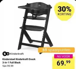 Van Asten BabySuperstore Kinderstoel Kinderkraft Enock 3-in-1 Full Black aanbieding