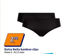 Action Dolce Bella bamboe slips aanbieding