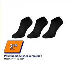 Action Pairz bamboe sneakersokken aanbieding
