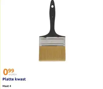 Action Platte kwast aanbieding