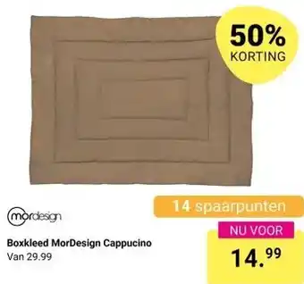 Van Asten BabySuperstore Boxkleed MorDesign Cappucino aanbieding