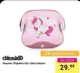 Van Asten BabySuperstore Booster Chipolino Uty I-Size Unicorn aanbieding