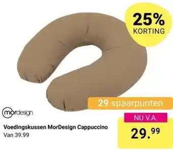 Van Asten BabySuperstore Voedingskussen MorDesign Cappuccino aanbieding
