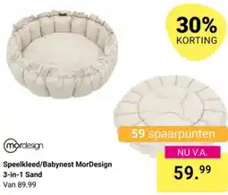 Van Asten BabySuperstore Speelkleed/Babynest MorDesign 3 in 1 Sand aanbieding