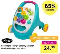 Van Asten BabySuperstore Loopwagen Playgro Sensory Explorer Music And Lights aanbieding