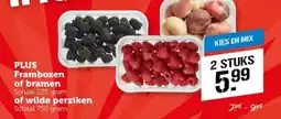 Coop PLUS Frambozen of bramen aanbieding