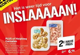 Coop PLUS of Heiploeg Garnalen aanbieding