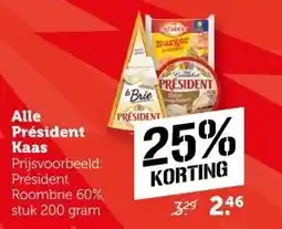 Coop Alle Président Kaas aanbieding