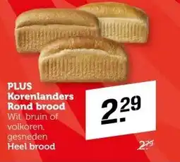 Coop PLUS Korenlanders Rond brood aanbieding