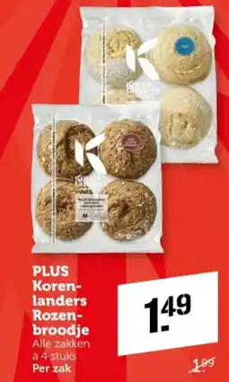 Coop PLUS Koren landers Rozen broodje aanbieding