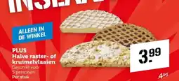 Coop PLUS Halve raster of kruimelvlaaien aanbieding