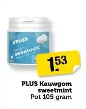 Coop PLUS Kauwgom sweetmint aanbieding