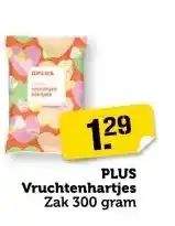 Coop PLUS Vruchtenhartjes aanbieding