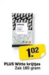 Coop PLUS Witte krijtjes aanbieding