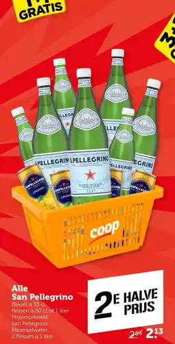 Coop Alle San Pellegrino aanbieding
