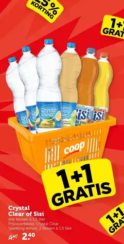 Coop Crystal Clear of Sisi aanbieding