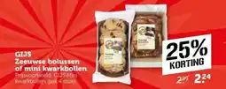 Coop GIJS Zeeuwse bolussen of mini kwarkbollen aanbieding