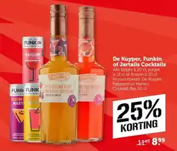 Coop De Kuyper, Funkin of Jartails Cocktails aanbieding