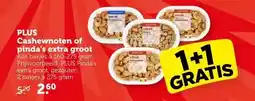 Coop PLUS Cashewnoten of pinda's extra groot aanbieding