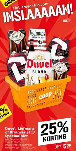 Coop Duvel, Liefmans of Brouwerij t IJ Speciaalbier aanbieding