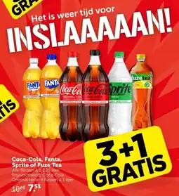 Coop Coca-Cola, Fanta, Sprite of Fuze Tea aanbieding