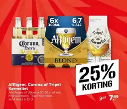 Coop Affligem, Corona of Tripel Karmeliet aanbieding