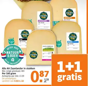 Albert Heijn Alle AH Zaanlander in stukken aanbieding