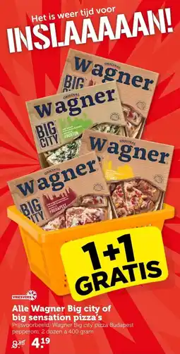 Coop Alle Wagner Big city of big sensation pizza's aanbieding