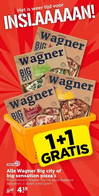 Coop Alle Wagner Big city of big sensation pizza's aanbieding
