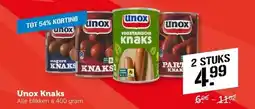 Coop Unox Knaks aanbieding