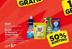 Coop Dreft Finish of Marcel's Green Soap aanbieding