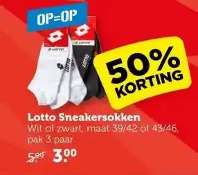 Coop Lotto Sneakersokken aanbieding