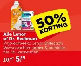 Coop Alle Lenor of Dr. Beckman aanbieding