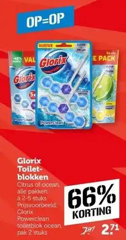 Coop Glorix Toilet blokken aanbieding
